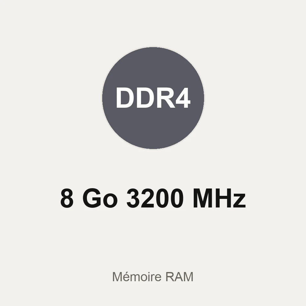 DDR4 8GB 3200 Mhz (de marque)