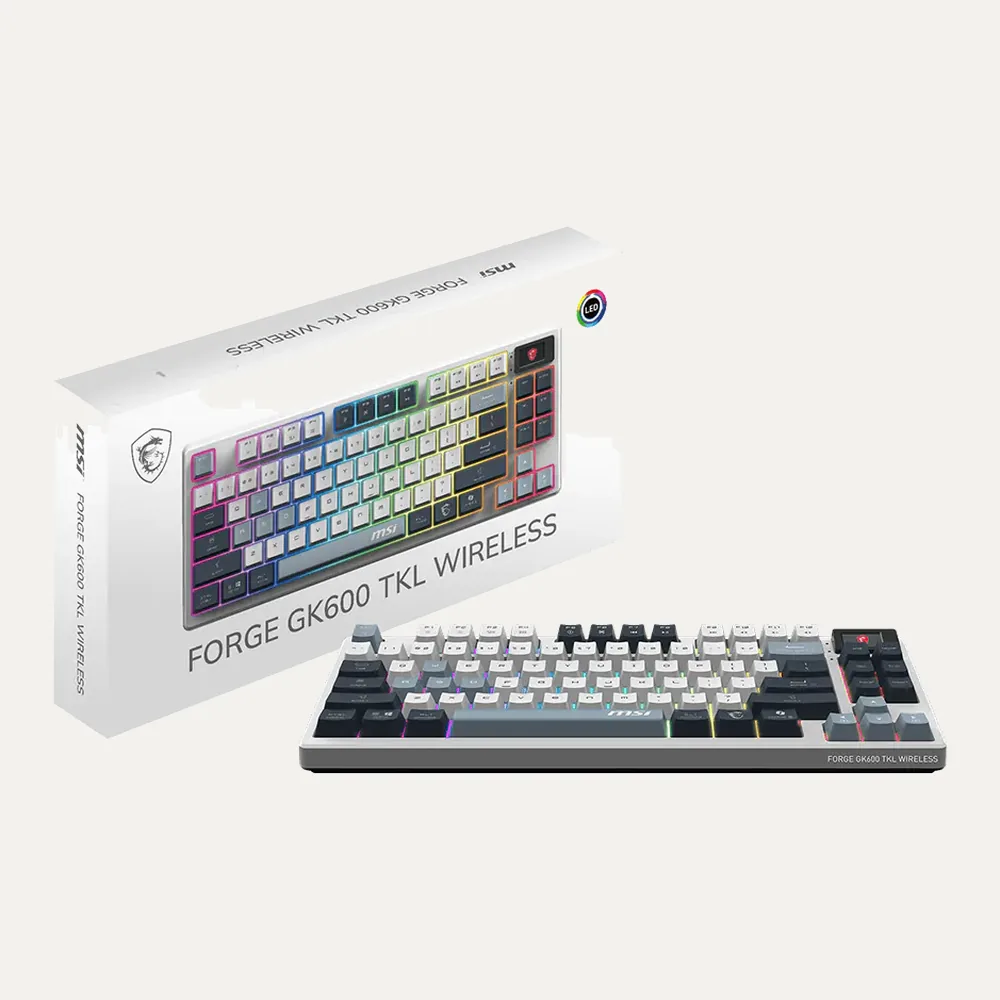 MSI FORGE GK600 TKL WIRELESS SKY FR — Image 5
